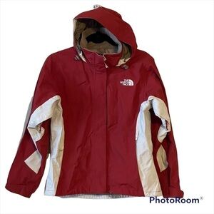 North Face hyvent coat with hood and pockets womens size XS